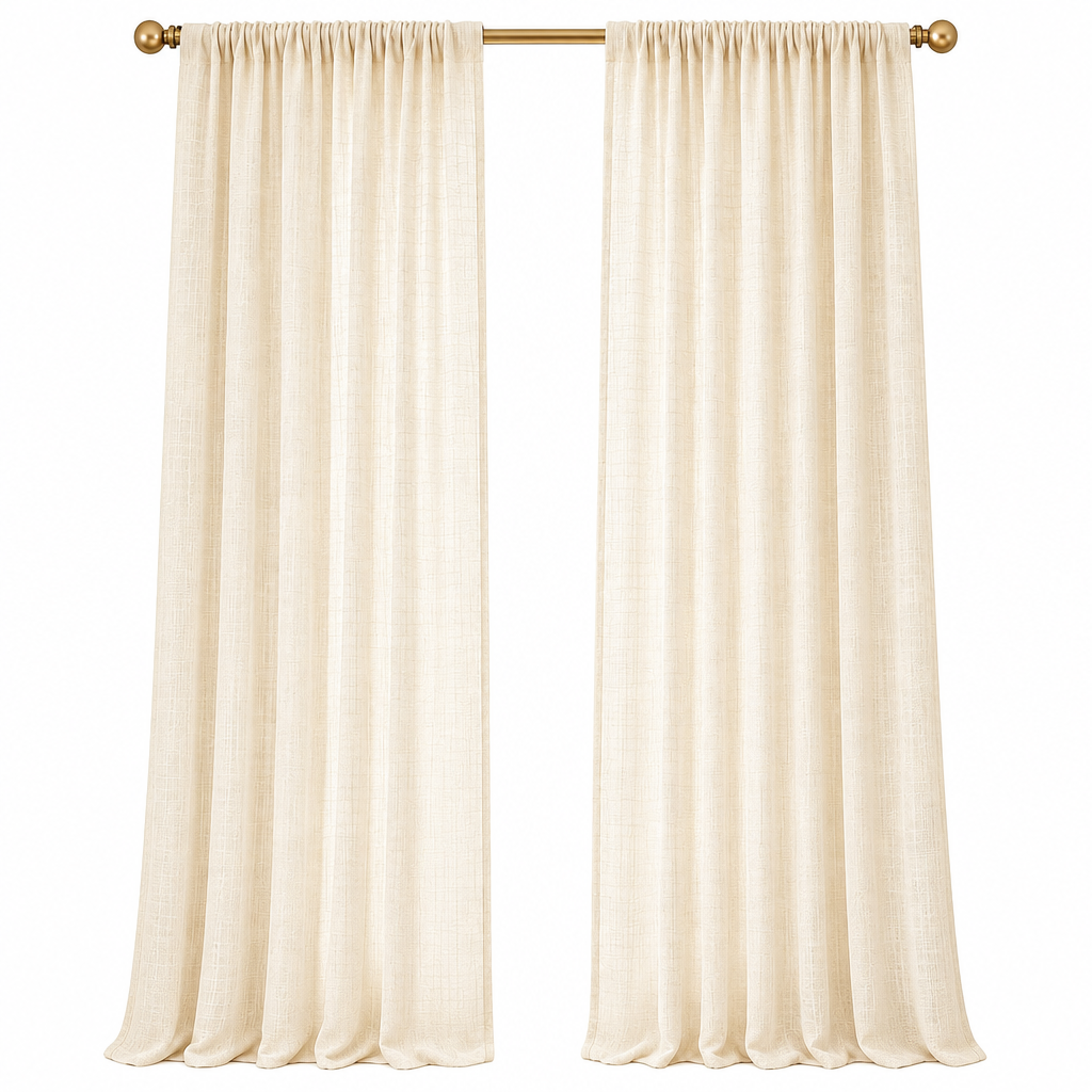 Light Filtering Panel Curtains - White background