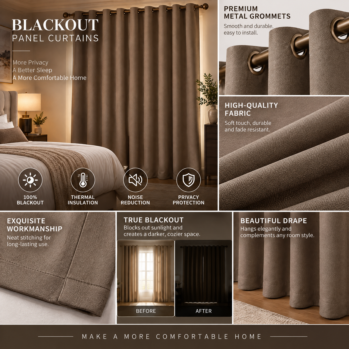 Blackout Panel Curtains - Product details