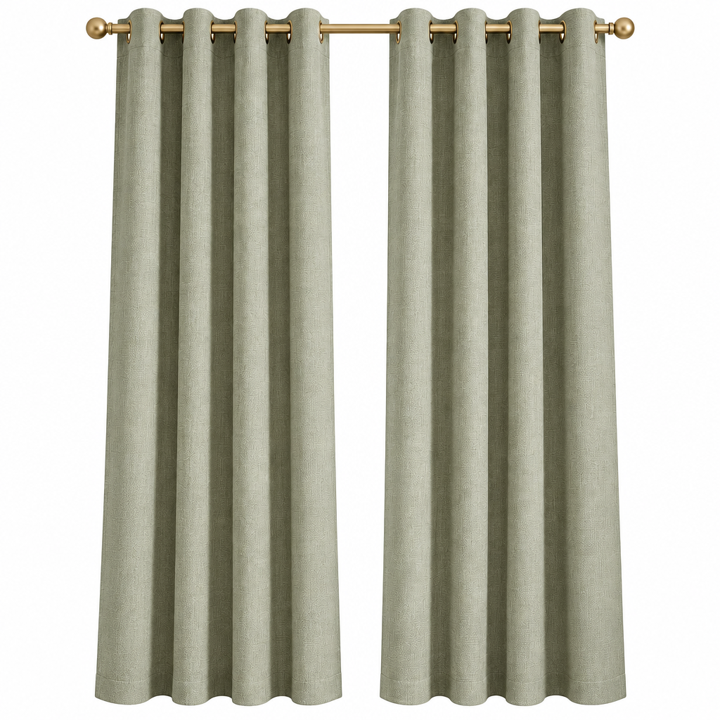 Thermal Insulated Curtains - White background