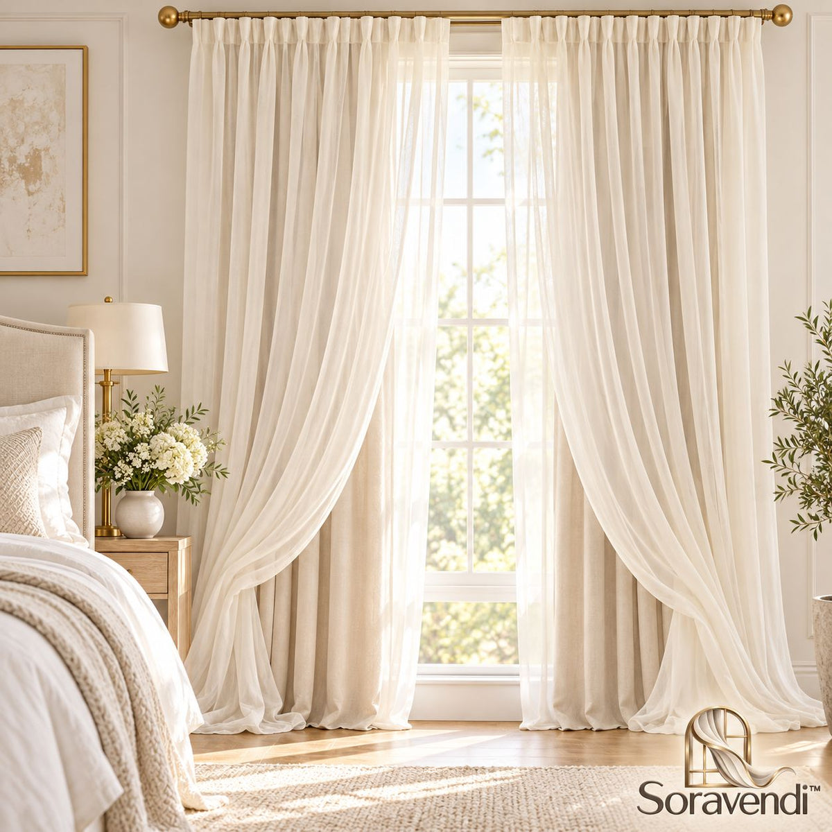 Sheer Layered Curtains - Main view