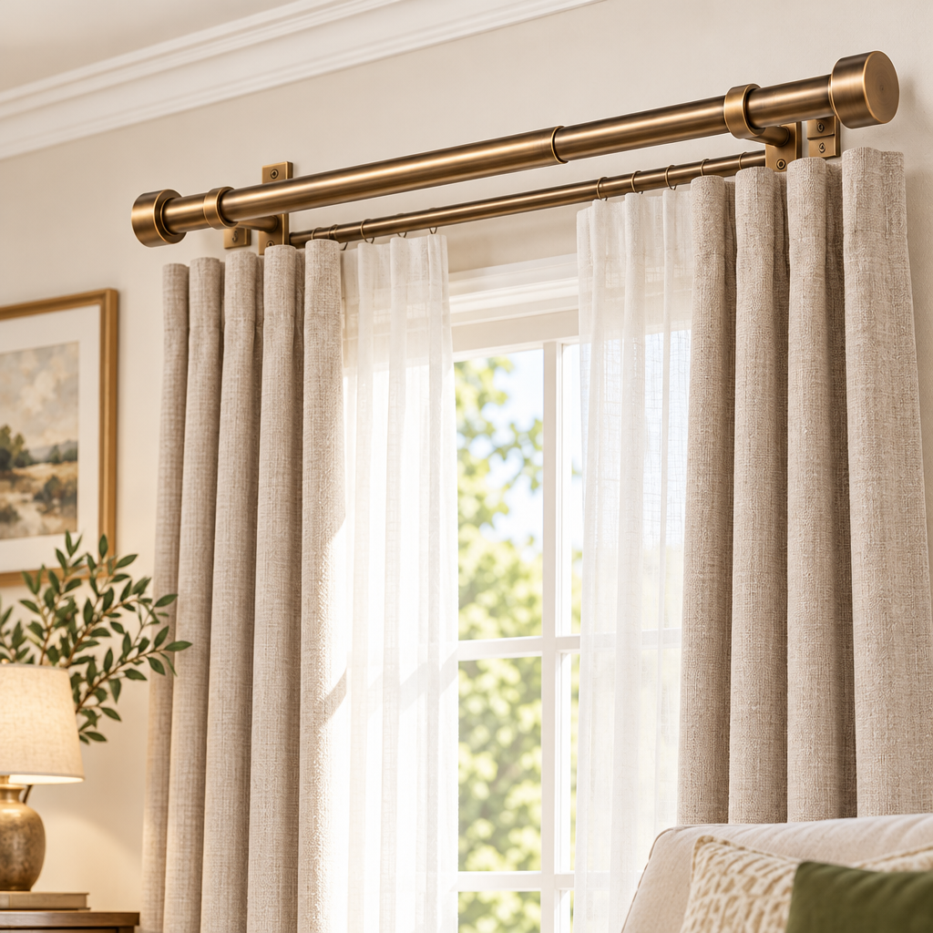 Adjustable Curtain Rod - In-room use