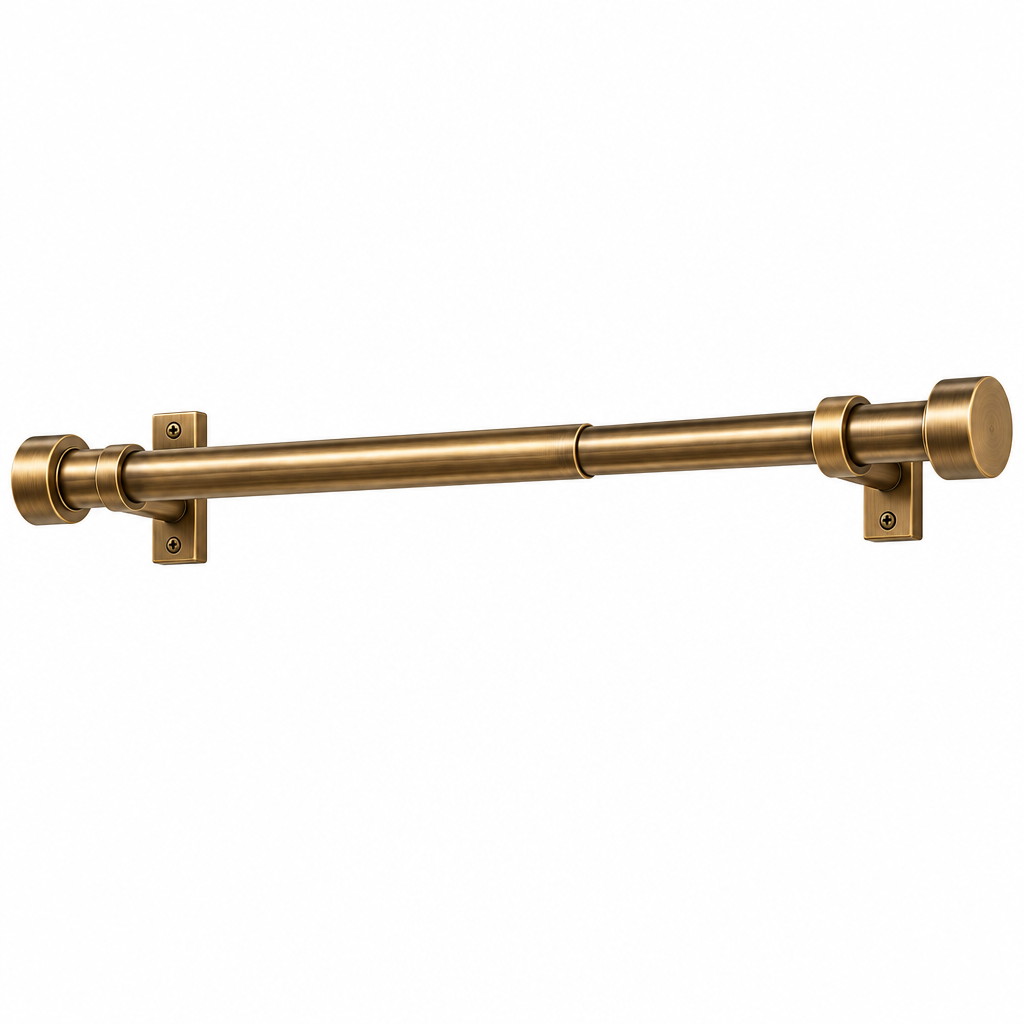 Adjustable Curtain Rod - White background