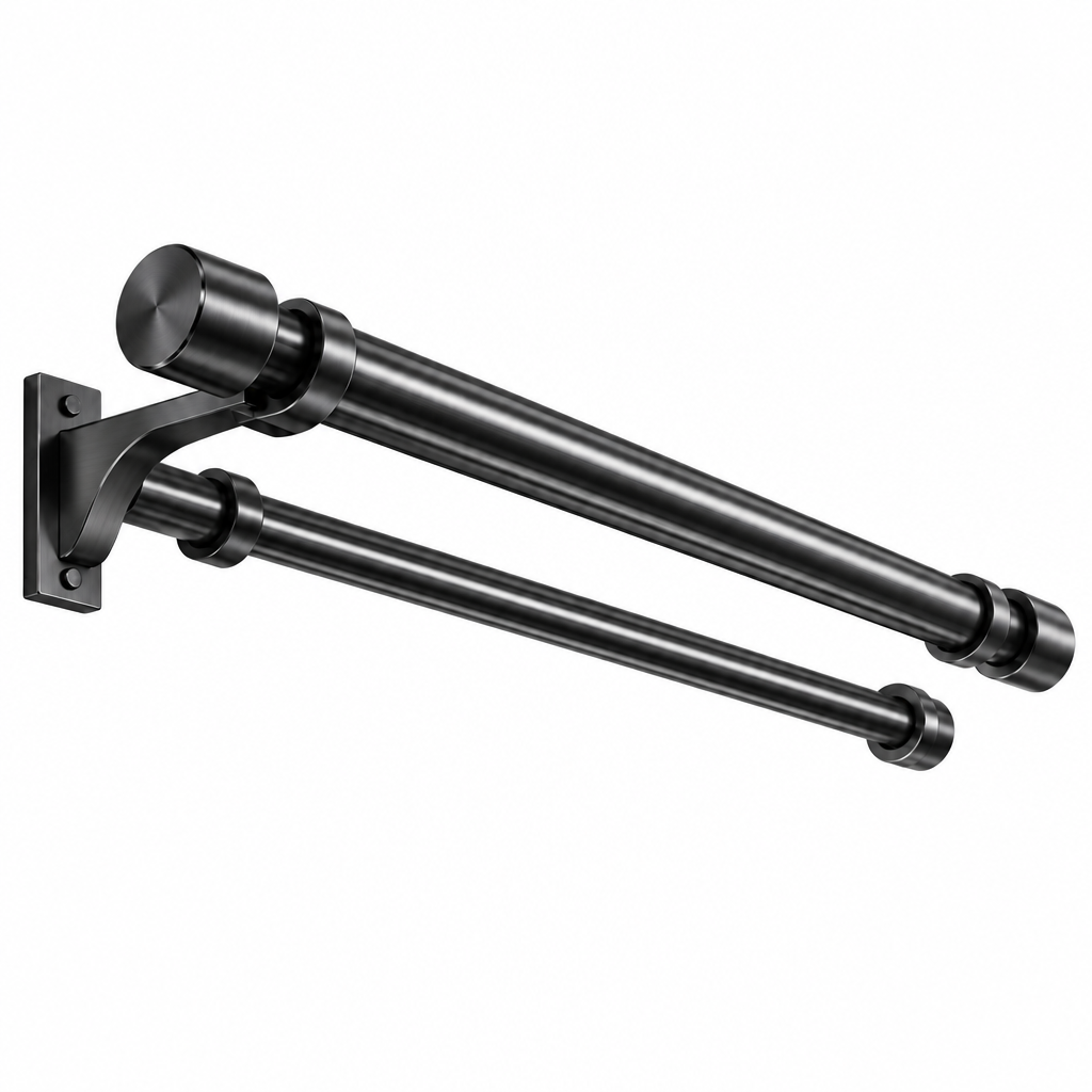 Double Curtain Rod Set - Color options