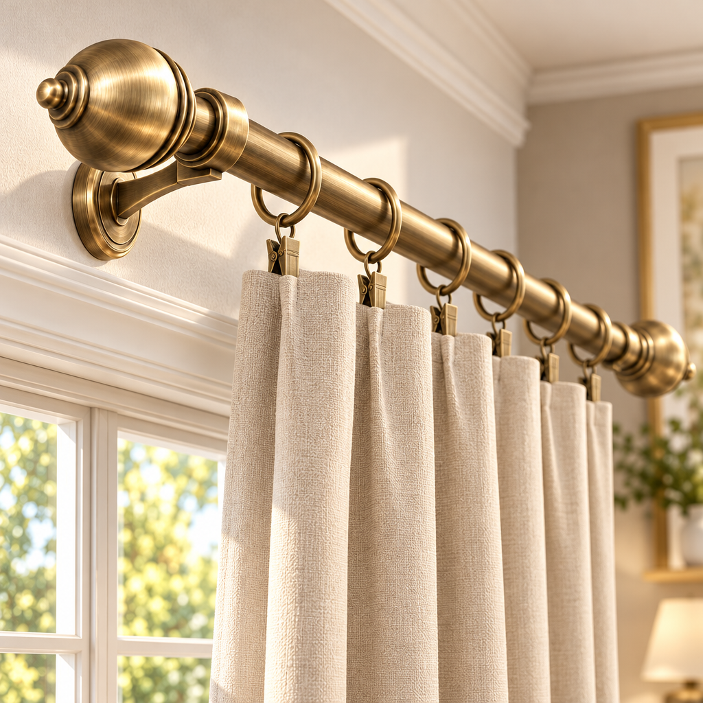 Decorative Finial Rod - In-room use
